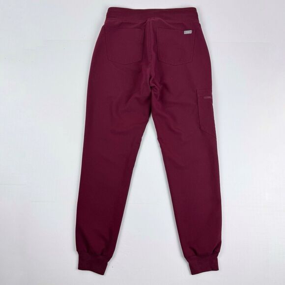 Figs Zamora Jogger Scrub Pants Size XS Burgundy Red W18SW2005 - Picture 4 of 15